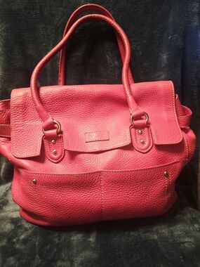 Cole Haan Pink Leather Tote Handbag